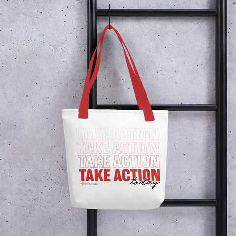 Take Action Gradient Tote Bag