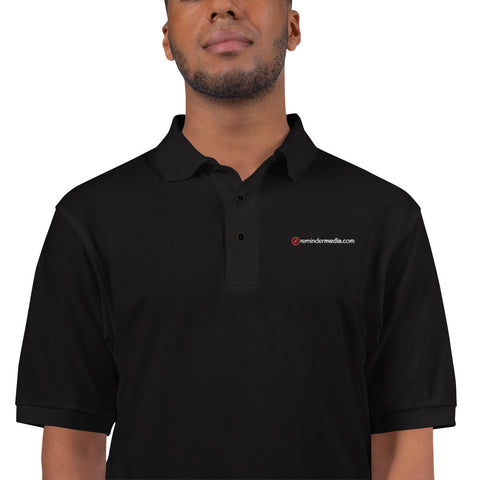 Black ReminderMedia Polo