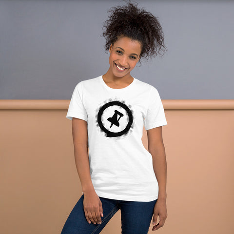 Dotted Logo T-shirt with Black Pushpin